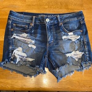 American Eagle Super Stretch Midi Distressed Short